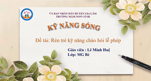 KNS: Kỹ năng chào hỏi lễ phép - MGB